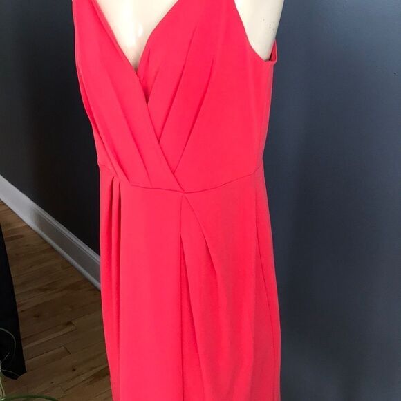 BCBGeneration coral faux wrap stretch knit midi, M - Picture 5 of 8